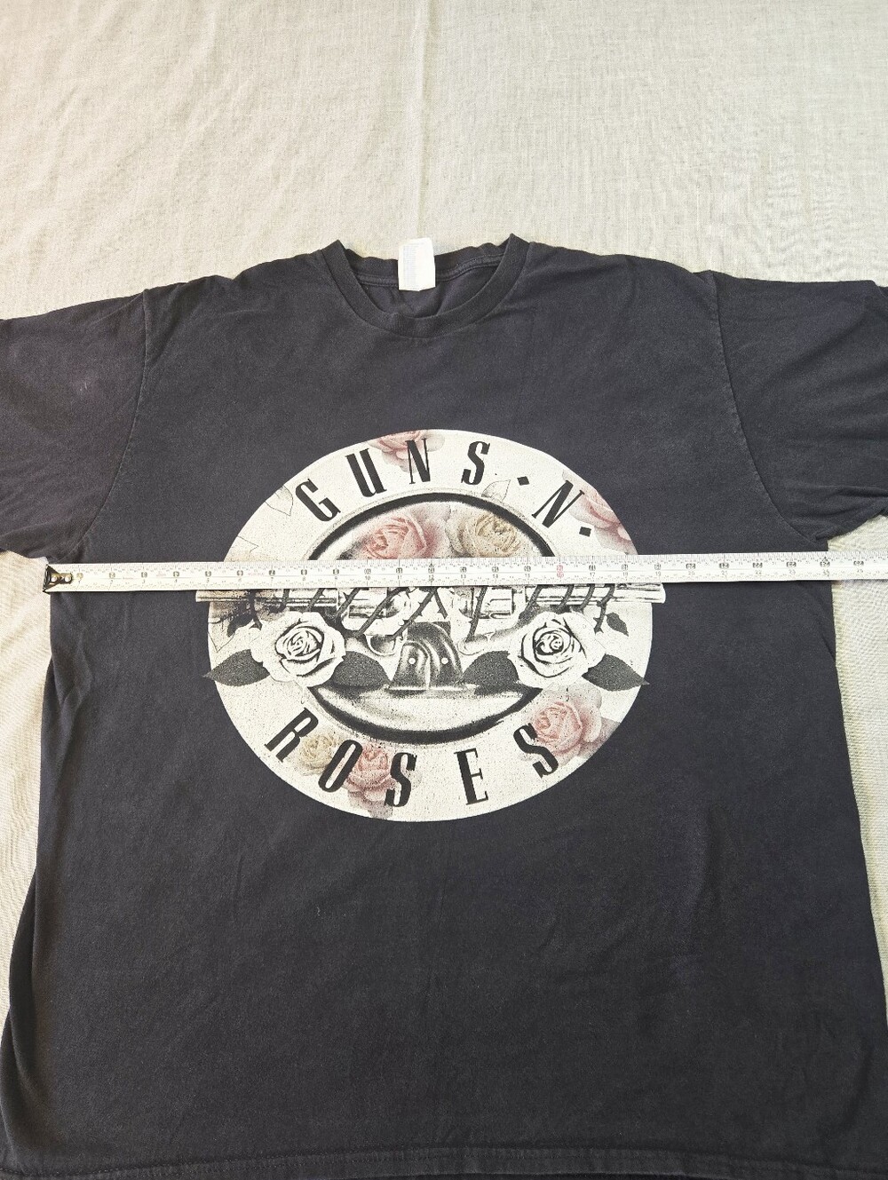 Guns N' Roses Classic Bullet Logo Graphic T-Shirt Mens XL Black 100% Cotton - Picture 7 of 8